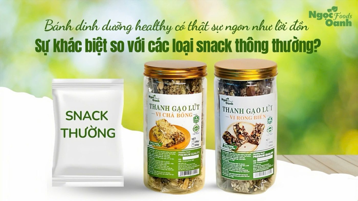Bánh dinh dưỡng healthy có thật sự ngon như lời đồn? Sự khác biệt so với các loại snack thông thường